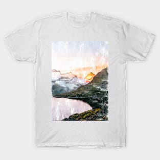 Munkebu Foggy Mountain In Norway Abstract. For Foggy Forests & Mountain Lovers. Foggy mountain collection T-Shirt